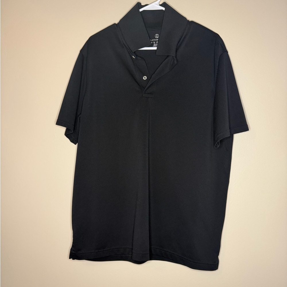 Men's Lands End black Polo Shirt